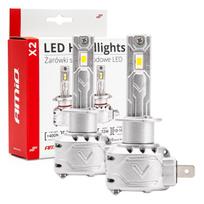 led lemputes h1 - LED automobilių lemputės x2 serijos h1 6500k canbus amio-02970 - 2 nuotrauka