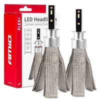 led lemputes h1 - Żarówki samochodowe led seria flex+ h1 12v 24v 6000k canbus amio-03655 - 2 nuotrauka