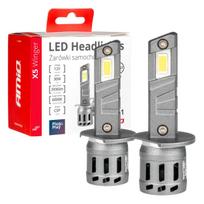 led lemputes h1 - LED automobilių lemputės x5 serijos winger h1 6000k canbus amio-03943 - 2 nuotrauka