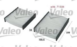 oro filtrai - Salono filtras VALEO 715556 - 1 nuotrauka