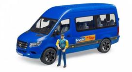 turistiniai automobiliai - Bruder Mercedes Benz Sprinter Minibus BR-02681, mėlyna/juoda - 2 nuotrauka