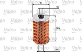 Alyvos filtras VALEO 586585