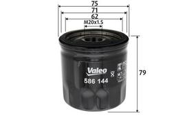 Alyvos filtras VALEO 586144