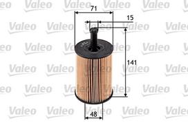 Alyvos filtras VALEO 586506