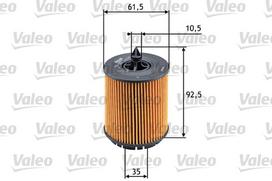 Alyvos filtras VALEO 586563