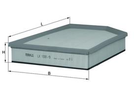 filtras - Oro filtras KNECHT LX1591/9 - 2 nuotrauka