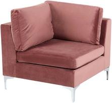 Sofa Beliani Modulis narożny welurowy rožinė EVJA