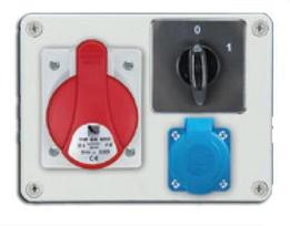 Pawbol Stacionarus skirstomasis skydas R-BOX 190 1x32A/5P 1x250V išjungtas 0/1 IP44 (B.1092W)