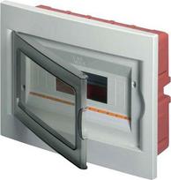 Elettrocanali 1x4 serijos modulinis skirstomasis skydas 630 permatomų pilkų durų (EC63004)