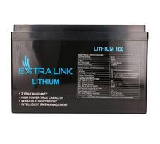 akumuliatorius 60ah - Extralink LiFePO4 160AH 12,8V BMS EX.30462 - 1 nuotrauka