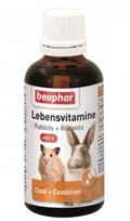 Vitaminai graužikams Beaphar Lebensvitamine, triušiams/pelėms/žiurkėms