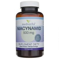 Medverita Niacinamide (Nikotino rūgštis) 500 mg - 100 kapsulių