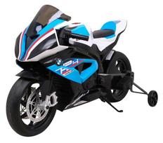 Vaikiškas elektrinis motociklas - Bmw HP4, mėlynas