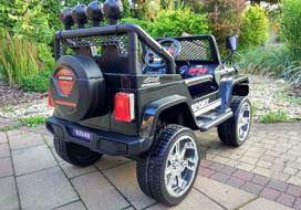 elektromobilis jeep - Elektrinis visureigis vaikams Jeep S2388, juodas - 1 nuotrauka