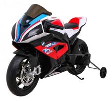 Vaikiškas elektrinis motociklas BMW HP4, raudonas