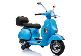 Elektrinis motoroleris vaikams Vespa, mėlynas