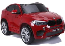 elektromobiliai vaikams bmw - Elektrinis visureigis BMW X6M, raudonas - 1 nuotrauka