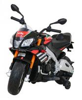 Vaikiškas elektrinis motociklas Aprilia Tuono V4, juodas