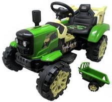 Vienvietis elektrinis traktorius vaikams C-2 R-Sport, žalias