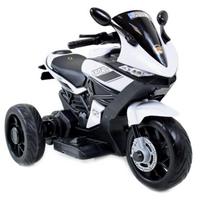 Vienvietis vaikiškas elektrinis motociklas Sport 1 BJQ-R8, baltas