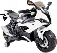 Vienvietis vaikiškas elektrinis motociklas ST 5-1000, baltas