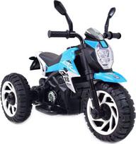 Vienvietis vaikiškas elektrinis motociklas Super CRF HT8188, mėlynas