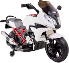 Vienvietis elektrinis vaikiškas motociklas ST 5-1200, baltas