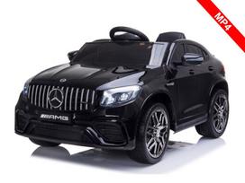 Vienvietis vaikiškas elektrinis automobilis Mercedes GLC63 S, juodas