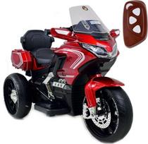Vienvietis vaikiškas elektrinis motociklas Mega HLW1688, raudonas