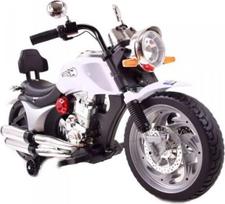 Vienvietis vaikiškas elektrinis motociklas Chopper BLF916, baltas