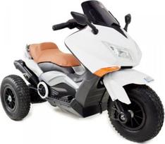 Vienvietis vaikiškas elektrinis motociklas 9188 Air, baltas
