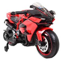 Vienvietis vaikiškas elektrinis motociklas Super Racer, raudonas
