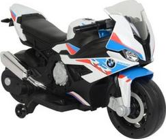 elektromobiliai vaikams bmw - Vaikiškas elektrinis motociklas Lean Toys BMW S1000RR, balta - 1 nuotrauka