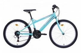 dviratsi 24 - Bottari MTB Torino, 24 ", 24" rėmas, šviesiai mėlynas - 1 nuotrauka