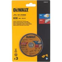 dewalt pjovimo diskas - Pjovimo diskas DeWalt DT20592-QZ, 76mm, 3vnt. - 1 nuotrauka