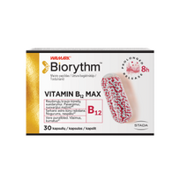 vitaminas b - BIORYTHM VITAMIN B12 MAX, 30 kapsulių - 1 nuotrauka