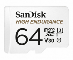 micro maxsi - SanDisk High Endurance, 64 GB - 1 nuotrauka