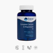 Trace Minerals Mega Magnis ir Kalcis su mineralais, 120 tablečių