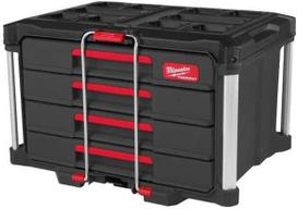 irankiu dezes milwaukee - Įrankių dėžė su 4 stalčiais Milwaukee Packout - 1 nuotrauka