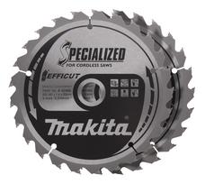 medienos pjovimo diskai - Pjovimo diskas Makita B-62985-2; 165x1,4x20 mm; Z25; 23°; 2 vnt. - 1 nuotrauka