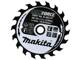 Pjovimo diskas medienai Makita MAKFORCE; 140x1x15,8 mm; Z18; 20°