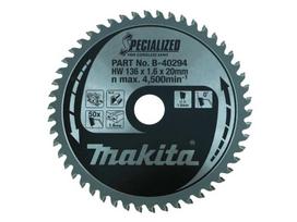 Pjovimo diskas aliuminiui Makita; 136x1,6x20,0 mm; Z50; 0°