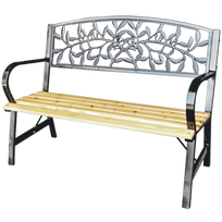 Suoliukas Garden Line, rudas/juodas, 120 cm x 56 cm x 89 cm