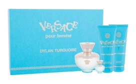 Versace Pour Femme Dylan Turquoise rinkinys moterims (EDT, 100 ml + EDT, 5 ml + dušo želė, 100 ml + kūno gelis, 100 ml)