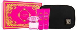 Versace Bright Crystal Absolu rinkinys moterims (EDP, 90 ml + kūno losjonas, 100 ml + dušo želė, 100 ml + kosmetinė)
