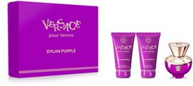 Versace Pour Femme Dylan Violetinė rinkinys moterims (EDP, 50 ml + dušo želė, 50 ml + kūno losjonas, 50 ml)