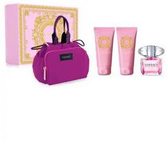 versace bright crystal - Versace Bright Crystal rinkinys moterims (EDT, 90 ml + dušo želė, 100 ml + kūno losjonas, 100 ml + kosmetinė) - 1 nuotrauka