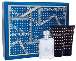 Versace Pour Homme rinkinys vyrams (EDT, 50 ml + dušo želė, 50 ml + balzamas po skutimosi, 50 ml)
