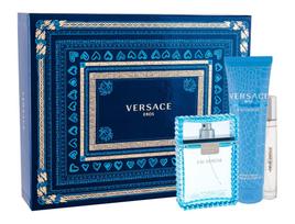 Versace Man Eau Fraiche rinkinys vyrams (EDT, 100 ml + EDT, 10 ml +dušo želė, 150 ml)