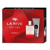 LA RIVE rinkinys vyrams Raudonas LINE (tualetinis vanduo 90 ml+dušo želė 100 ml)